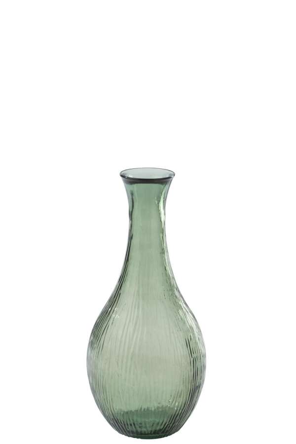 FLOOR VASE  GLASS OLIVE