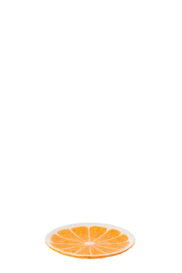 PLATE ORANGE DOLOMITE ORANGE/WHITE