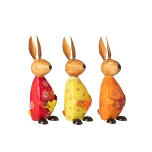 RABBIT HOLDING HEART IRON MIX LARGE ASSORTMENT OF 3