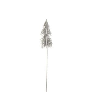 BRANCH PINE TREE GLITTER PLASTIC SILVER