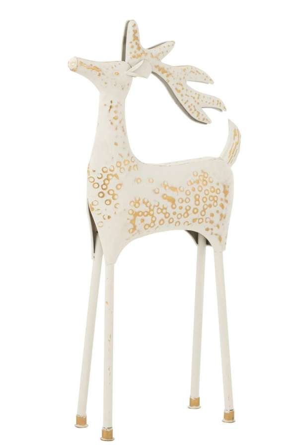 REINDEER DECORATIVE IRON OFF-WHITE