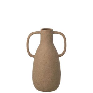 VASE JODI STONEWARE TAUPE SMALL