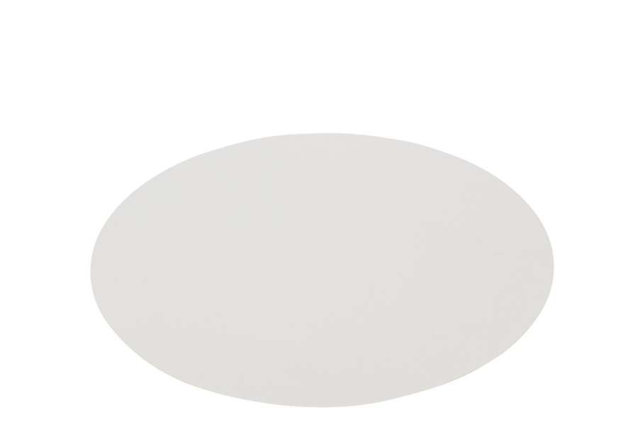 PLACEMAT ROUND PVC WHITE