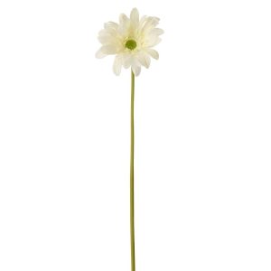 GERBERA REAL TOUCH FABRIC WHITE