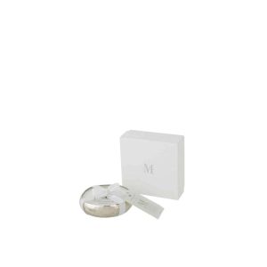 SCENTED CANDLE M-CHIC METAL SILVER SMALL-18H