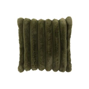 CUSHION LARGE CORDUROY POLYSTER DARK GREEN