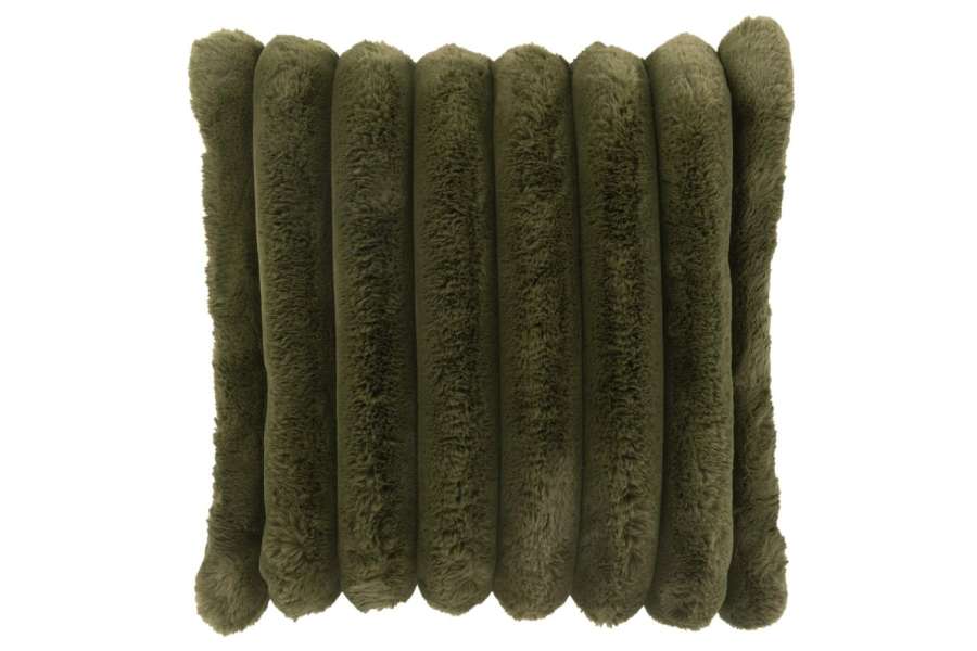 CUSHION LARGE CORDUROY POLYSTER DARK GREEN