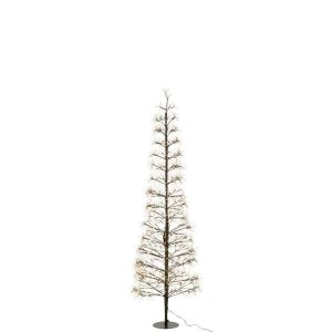 TREE LED WARM WHITE LIGHTS IRON BLACK LARGE