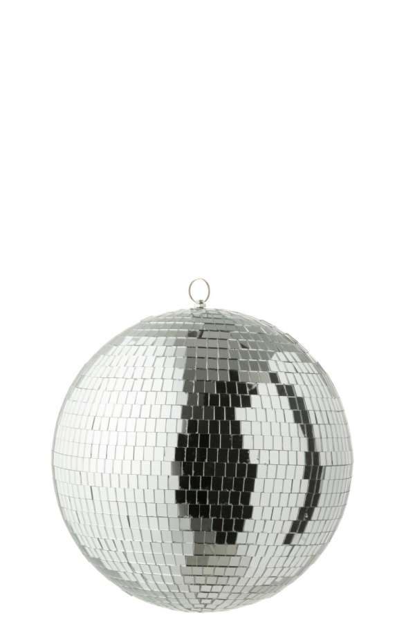 DISCO BALL MIRROR SILVER COLORED MEDIUM