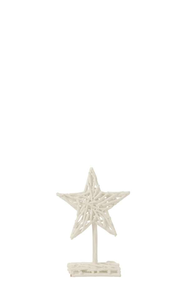 STAR ON FOOT TEATREE WOOD WHITE