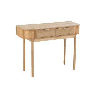 CONSOLE ROUNDED MDF/PINE WOOD NATURAL