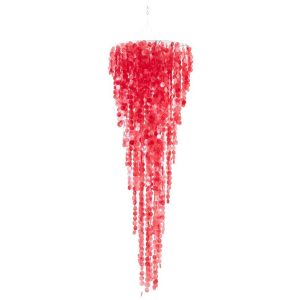 HANGER CAPIZ CARMINE RED LARGE