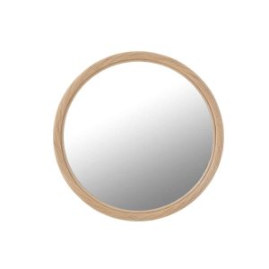 WALL MIRROR ROUND RATTAN/GLASS NATURAL LARGE