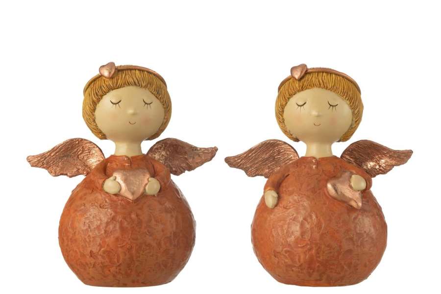 ANGEL HEART RESIN COPPER LARGE ASSORTMENT OF 2