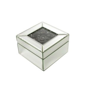 Smykkeskrin Blank/Sort 13X9Cm