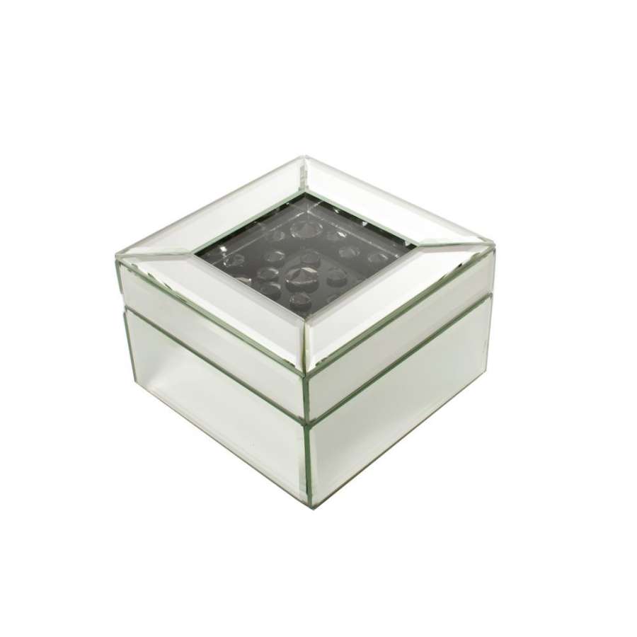 Smykkeskrin Blank/Sort 13X9Cm