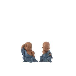 MONK DANCE RESIN BLUE ASSORTMENT OF 2