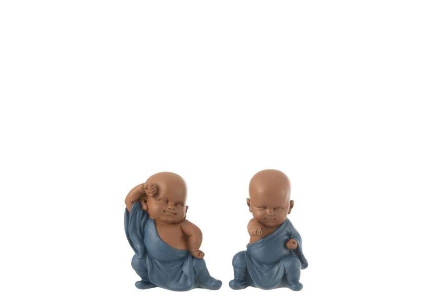 MONK DANCE RESIN BLUE ASSORTMENT OF 2