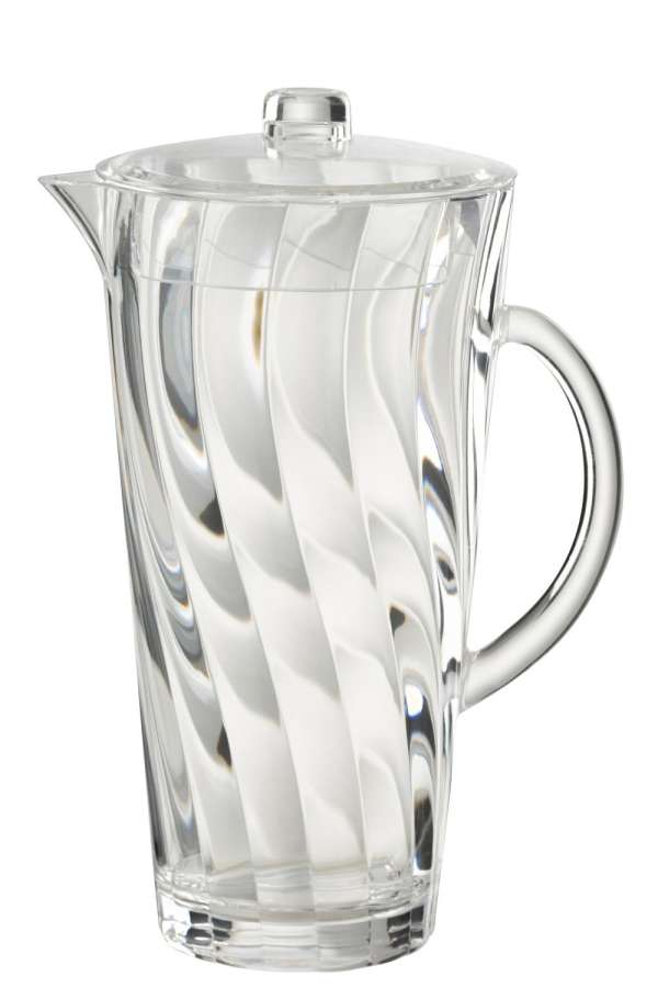 PITCHER WAVE PLASTIC TRANSPARENT