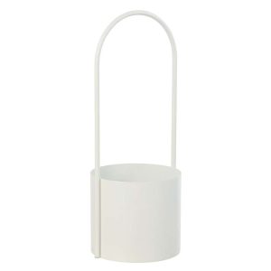 FLOWERPOT IRON WHITE EXTRA LARGE