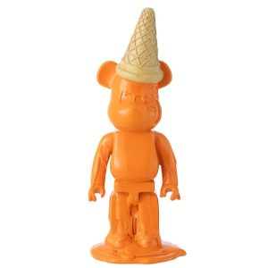 BEAR ICE CREAM CONE RESIN ORANGE