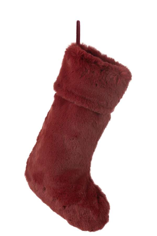 HANGER STOCKING CUTIE POLYESTER BURGUNDY