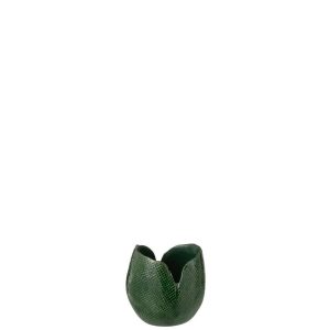 VASE THIBAULT CLAY DARK GREEN SMALL