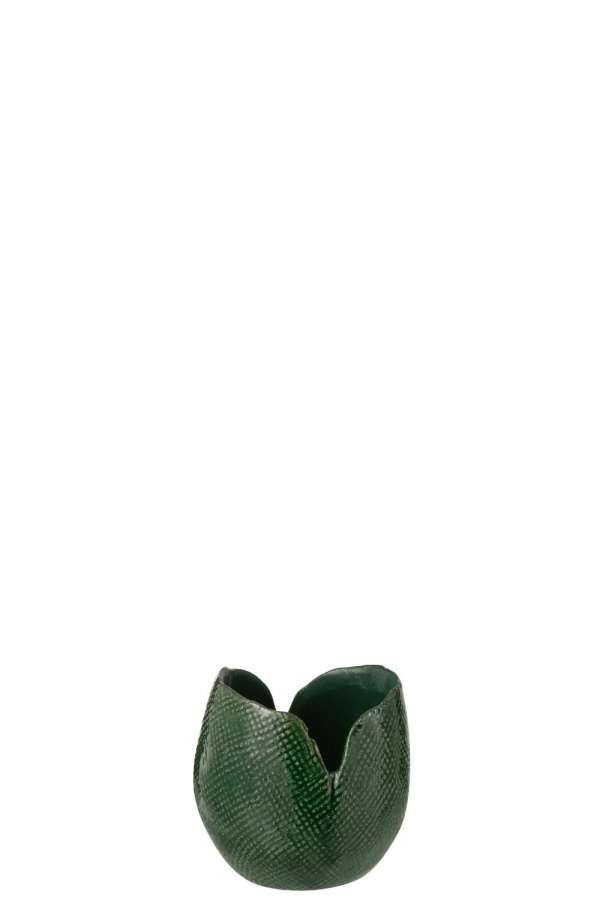 VASE THIBAULT CLAY DARK GREEN SMALL