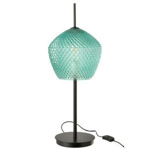TABLE LAMP GLASS BLUE