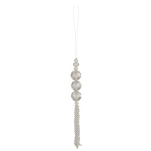 HANGER PEARL PLASTIC WHITE SMALL
