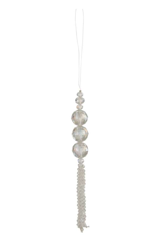 HANGER PEARL PLASTIC WHITE SMALL