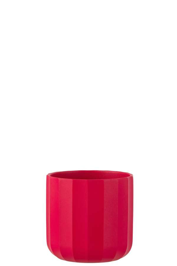 FLOWERPOT SUMMER CERAMIC PINK MEDIUM
