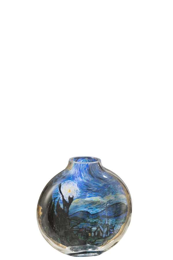 LES CHARTISTES VASE INSPIRÉ PAR LA NUIT ÉTOILÉE PETIT