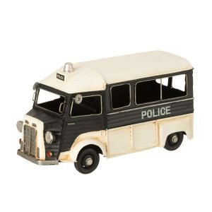 POLICE BUS ANTIQUE METAL BLACK/OFF-WHITE