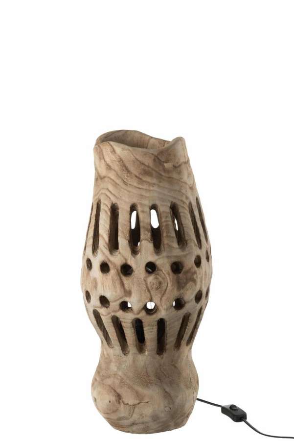 LAMP VALERIE WOOD NATURAL