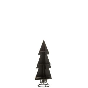 RACK X'MAS TREE METAL BLACK SMALL