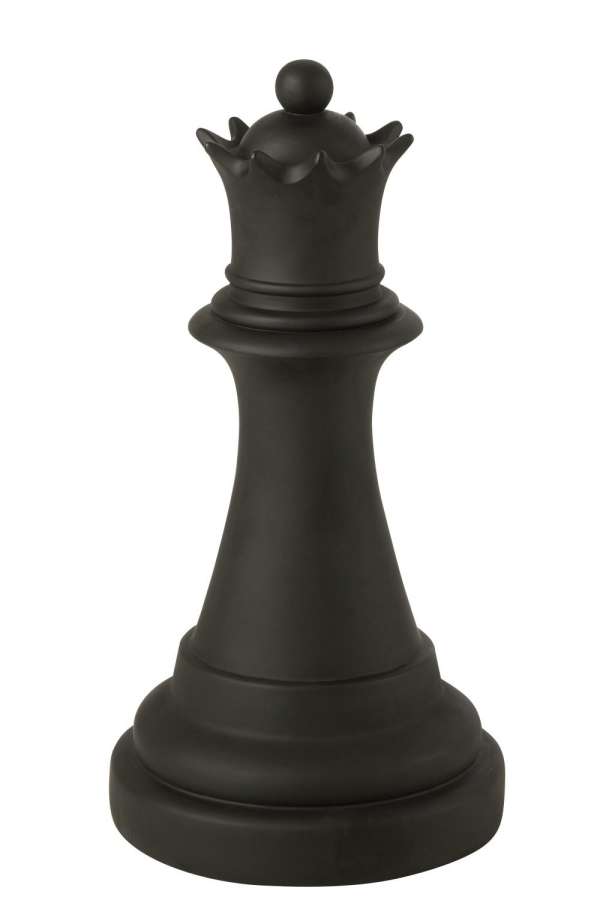 CHESS PIECE QUEEN POLYRESIN BLACK