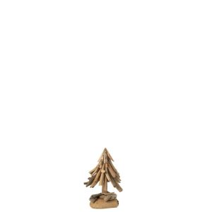 CHRISTMAS TREE ON BASE WOOD PIECES DRIFT WOOD NATURAL SMALL
