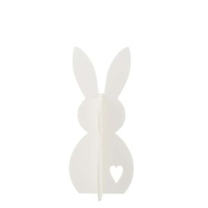 RABBIT FELT WHITE MEDIUM
