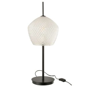 TABLE LAMP GLASS WHITE