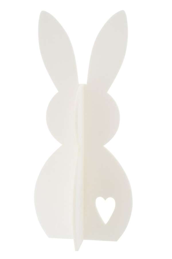 RABBIT FELT WHITE LARGE