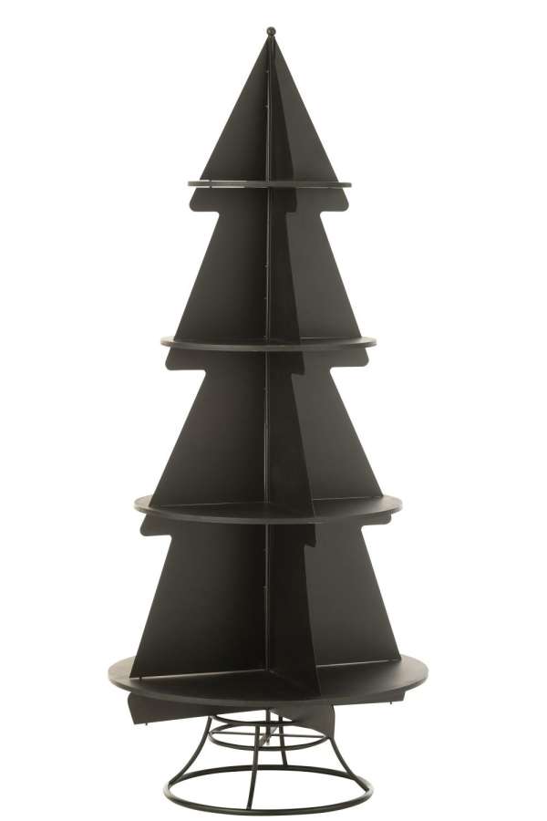 RACK X'MAS TREE METAL BLACK LARGE