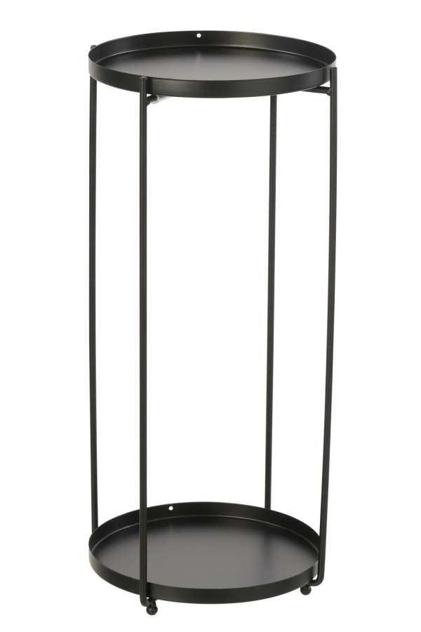 SIDE TABLE ROUND IRON BLACK LARGE