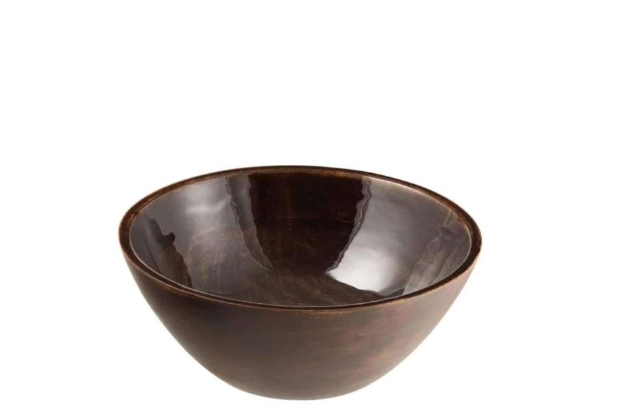 BOWL MANGO WOOD BROWN LARGE