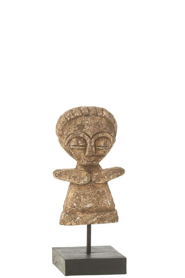 STATUE YING ALBASIA WOOD NATURAL SMALL