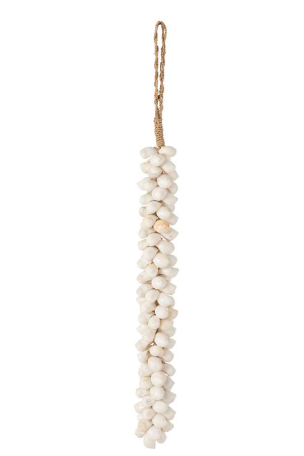 HANGER SHELLS DORA LONG ROPE WHITE