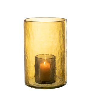 HURRICANE DOUBLE GLASS YELLOW LARGE