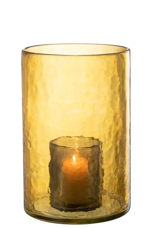 HURRICANE DOUBLE GLASS YELLOW LARGE