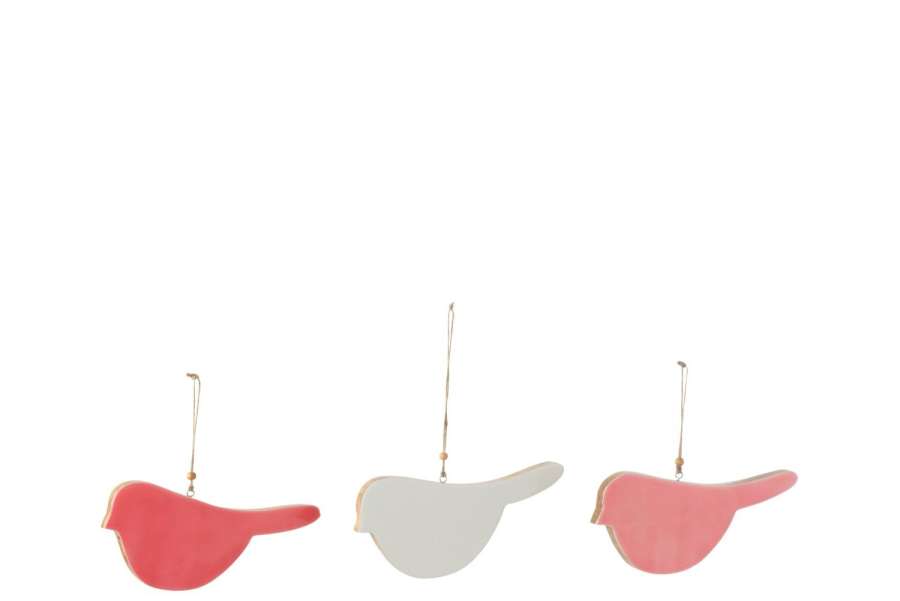HANGER BIRD MANGO WOOD MIX SMALL ASSORTMENT OF 3