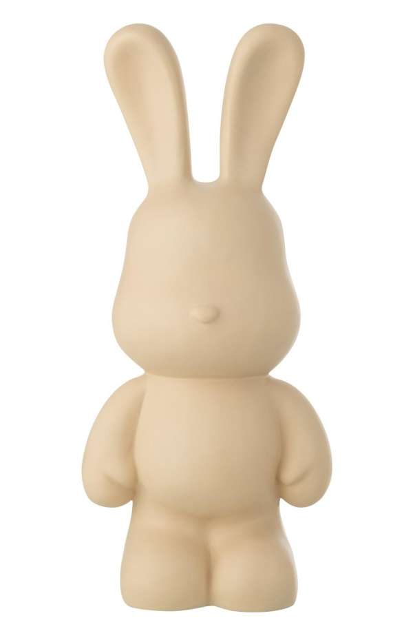 RABBIT FRED POLYRESIN BEIGE LARGE